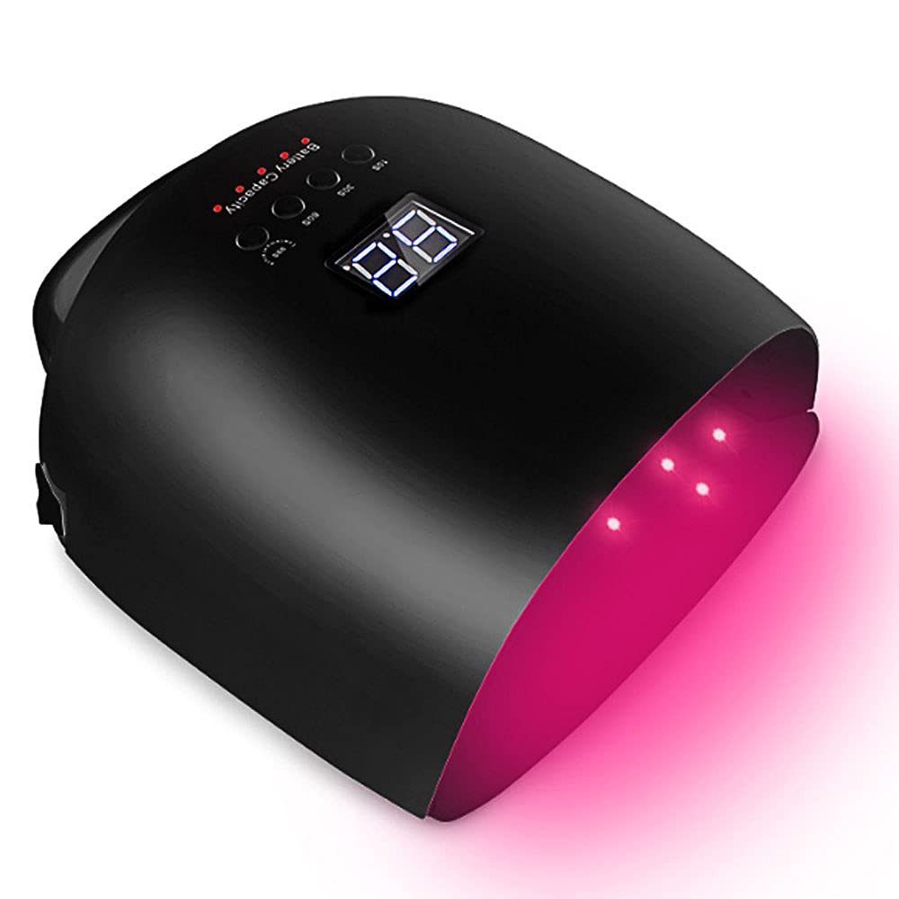 Professional 86W LED Gel Nail Lamp - Rechargeable Cordless UV Nail Dryer with 18000mAh Battery, Wireless Fast Curing for Gel Polish - Perfect for Home Manicures & Salon Nail Art