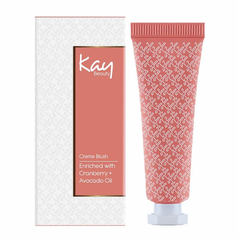 Kay Beauty Creme Blush - Cosy Coral | Long-Lasting Cream Blush for Natural Flush | Perfect for Everyday Wear & Special Occasions