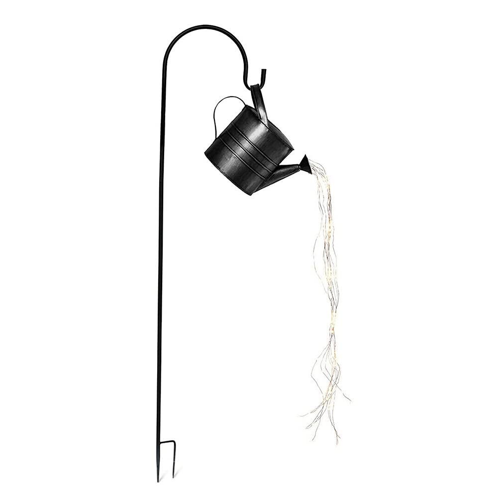 Solar Powered Outdoor Garden Lights - Waterproof Decorative Kettle Art Light with Installed String Lights for Patio, Yard, Pathway & Landscape Lighting | Lifetime Replacement Guarantee