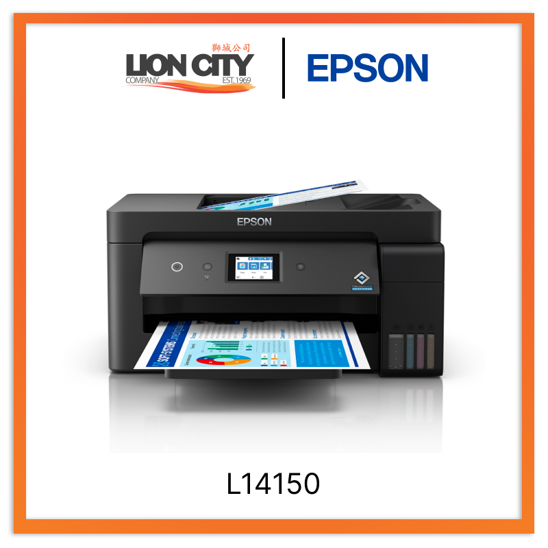 Epson EcoTank L14150 Wireless All-in-One Wide Format Ink Tank Printer with Duplex Printing - Ideal for Home Office, Small Business & Graphic Design (Pre-Order)