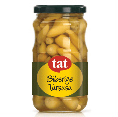 Spicy Pickled Peppers in Glass Jar - 370ml | Premium Tasty Tat Flavor | Perfect for Sandwiches, Salads & Charcuterie Boards