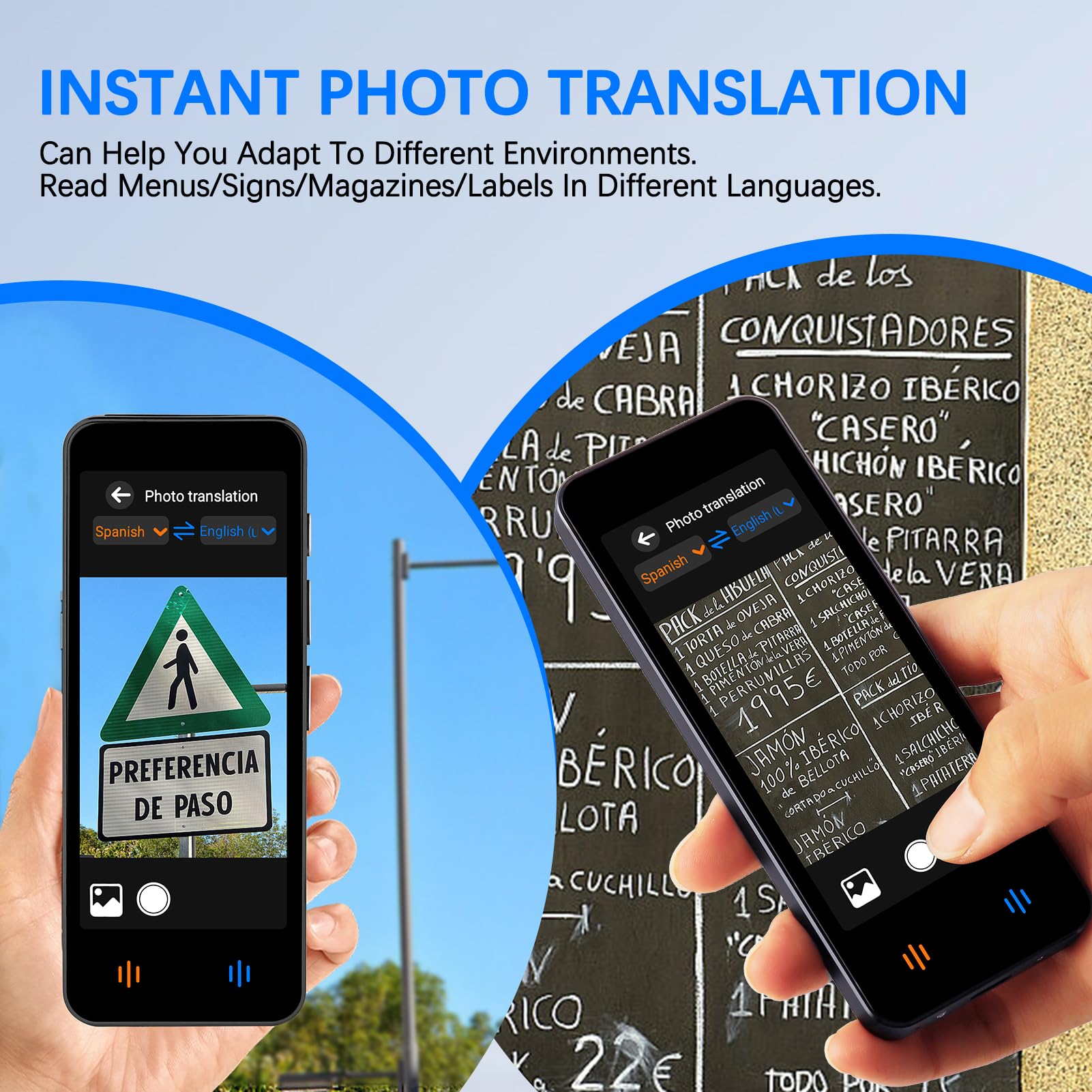 2024 Instant Language Translator Device - 2-Way Real-Time Voice Translation for 143 Languages | No WiFi Needed | Offline/Photo Translation | Portable Mini Dictionary | Perfect for Business Travel, Language Learning & International Meetings