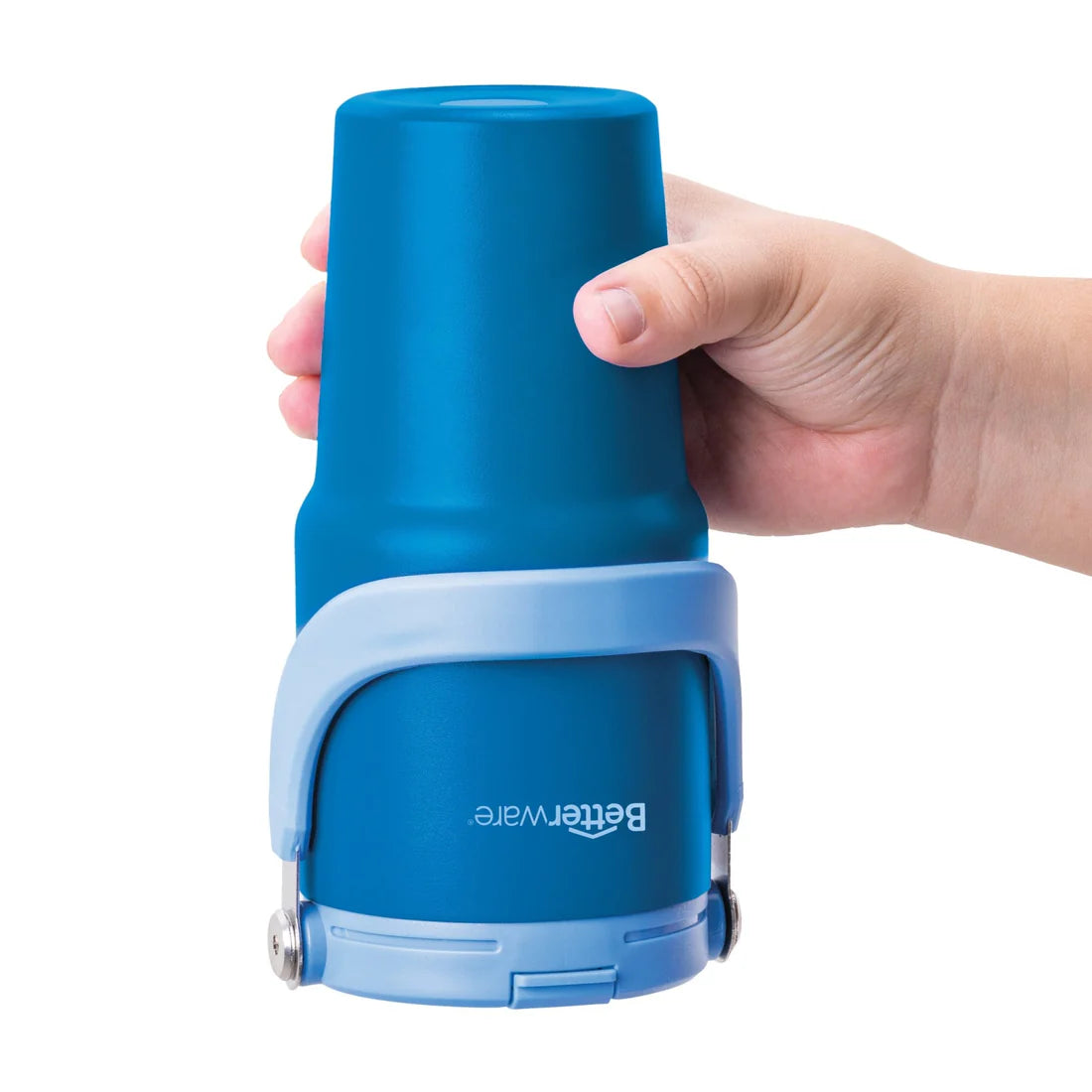 Premium Blue Thermal Tumbler - 20oz Stainless Steel Vacuum Insulated Travel Mug - Keeps Drinks Hot/Cold for 24 Hours - Perfect for Coffee, Tea, Hiking, Camping & Office Use