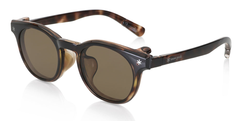 JINS x Snow Peak JINS Switch Flip Up 016 Sunglasses - Lightweight Polarized Outdoor Sports Glasses for Hiking, Cycling & Driving