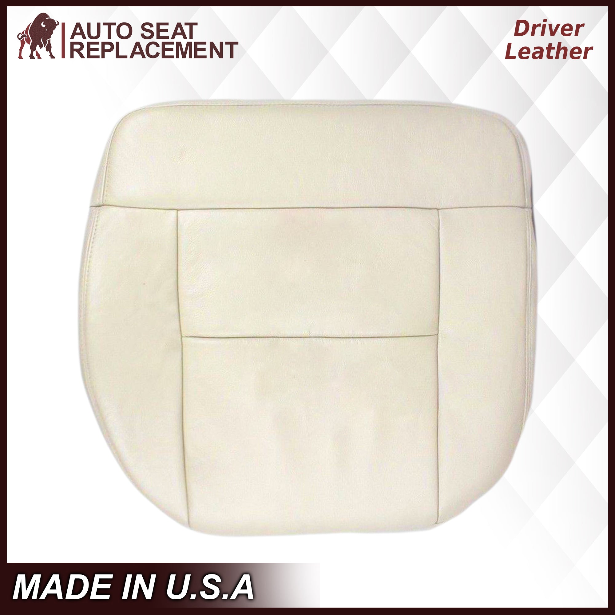 2004 Ford F150 Seat Cover in Light Parchment Tan - Premium Leather or Vinyl Options - Protect & Upgrade Your Truck Interior for Comfort & Style