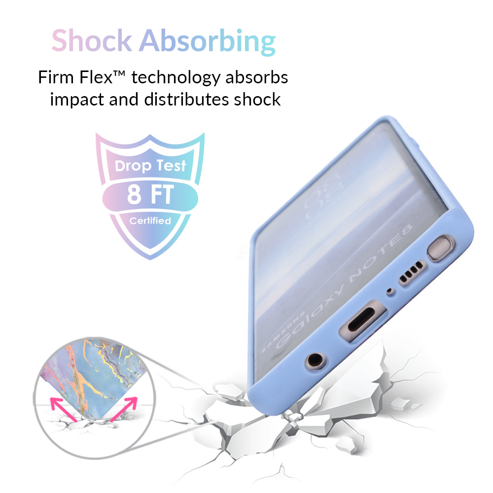 Holo Moonstone Marble Samsung Galaxy Phone Case - Protective Cover for Galaxy S21/S22/S23 Series - Stylish Glitter Design for Everyday Use & Special Occasions
