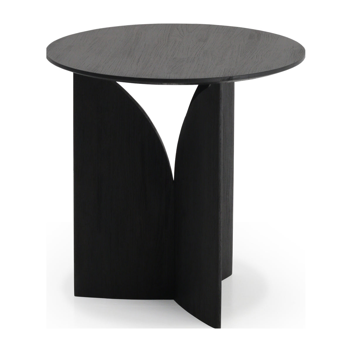 Ethnicraft Fin Side Table - Modern Wood Nightstand for Bedroom, Living Room & Office - Stylish End Table with Sleek Design for Home Decor