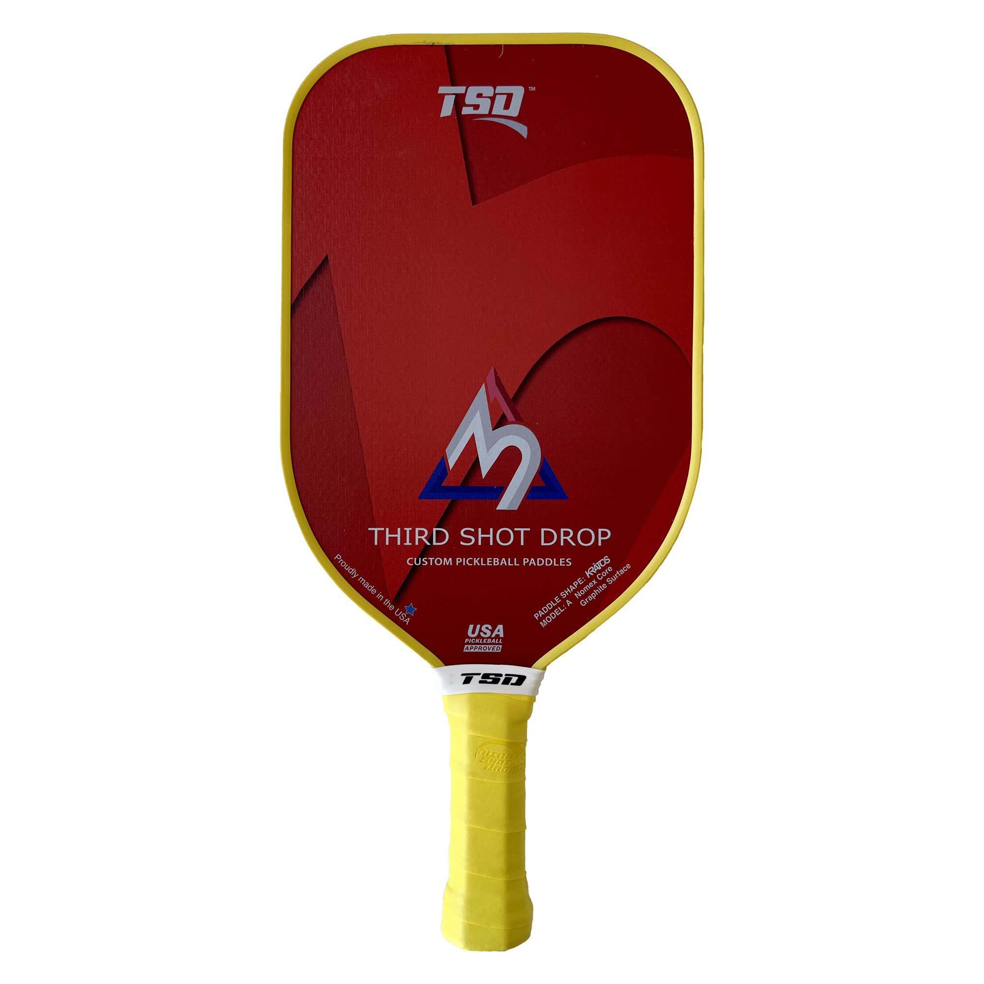 Kratos Custom Pickleball Paddle - Third Shot Drop Technology | Elongated Shape for Better Reach | Perfect for Competitive Play & Outdoor Recreation