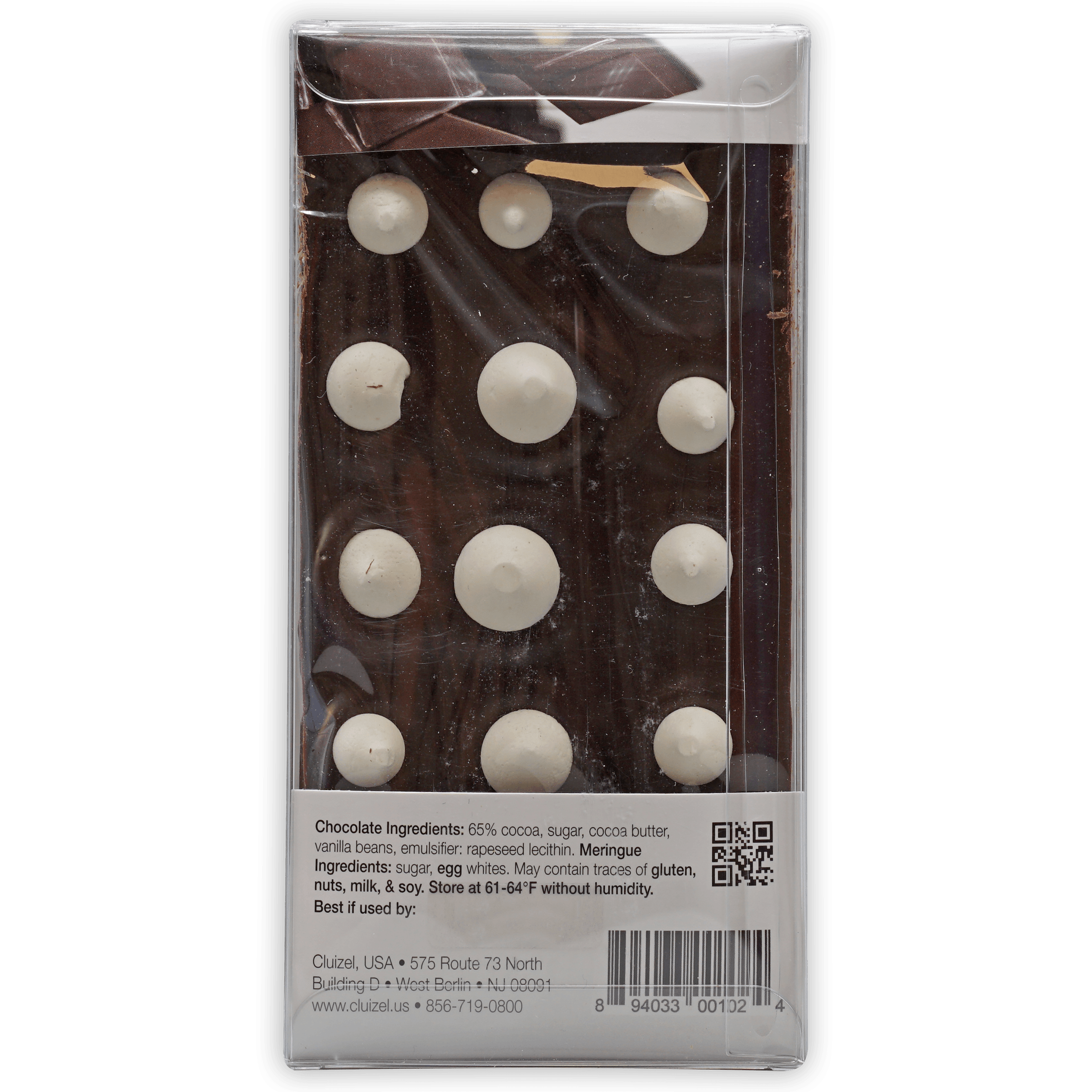 Michel Cluizel 65% Dark Chocolate Crunchy Meringues - Gourmet French Dessert for Gifting & After-Dinner Treats