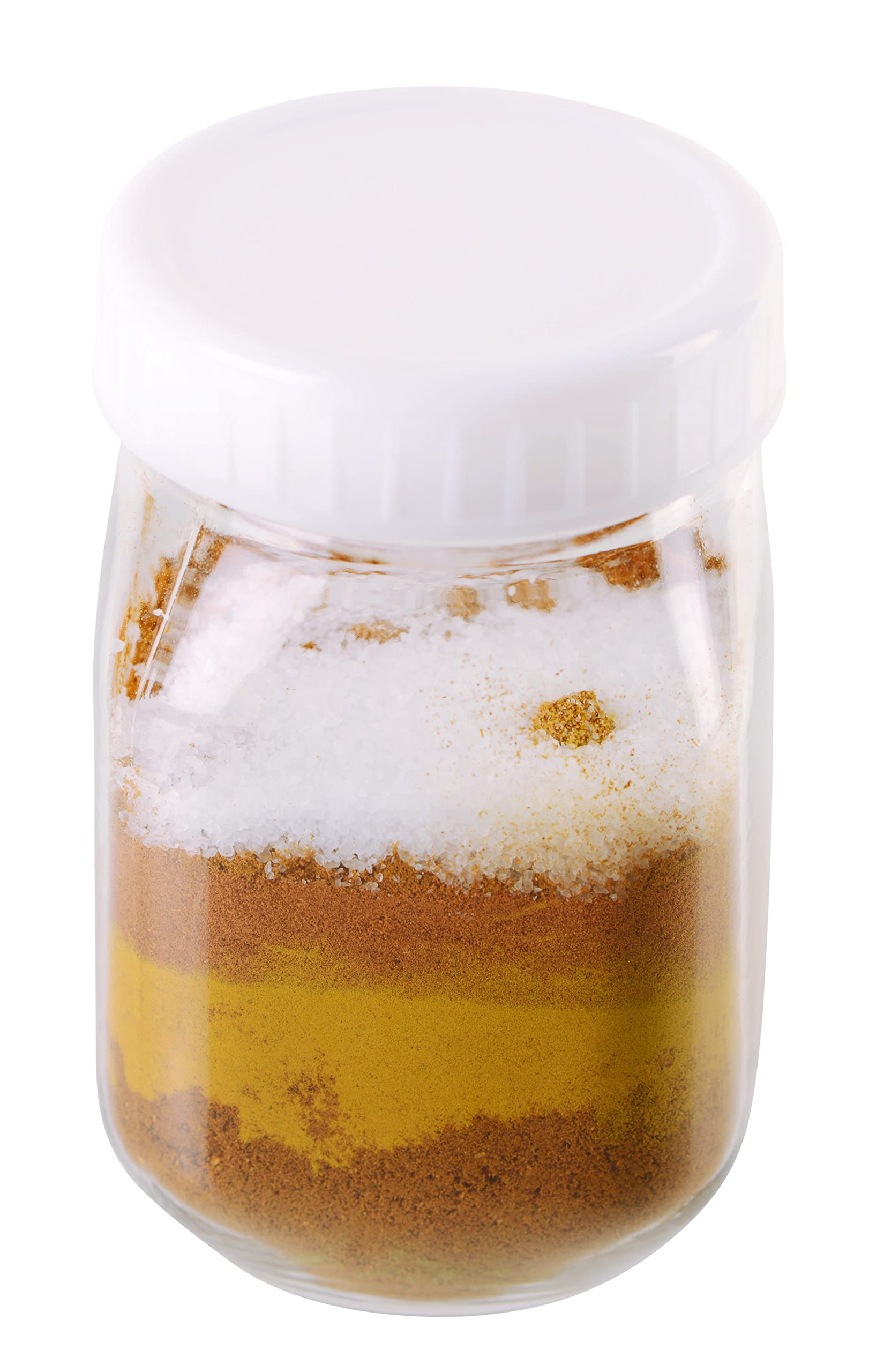 100 Pack 4 Oz Clear Plastic Mason Jars with Ribbed Liner Screw On Lids - BPA Free PET Plastic Food Storage Containers - Perfect for Baking, Pudding, Slime Making, Bulk Storage & Pantry Organization | Ideal for Home Kitchen, Party Favors, DIY Crafts & Small Item Organization