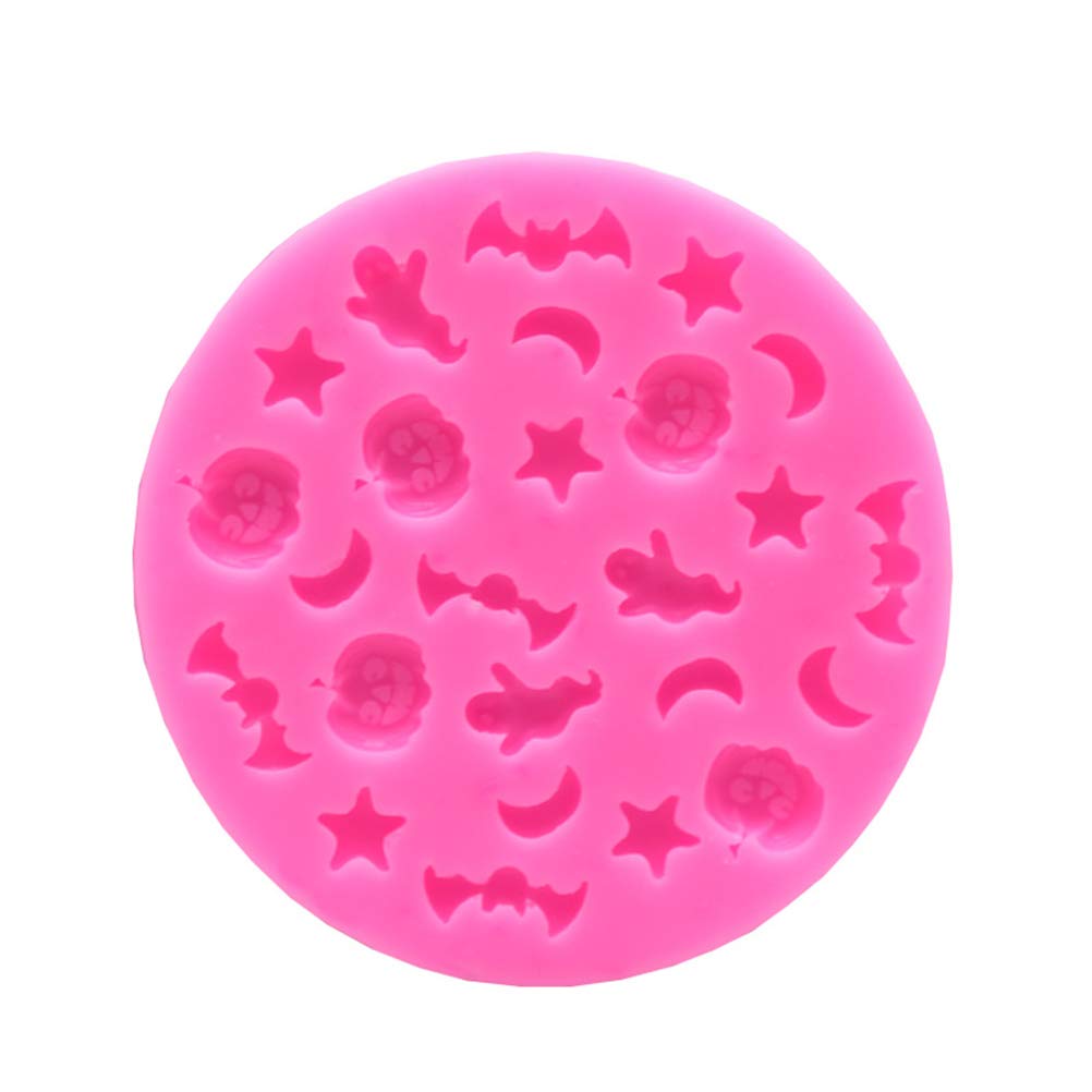 2Pcs Halloween Baking Molds Set - Pumpkin, Star, Moon & Bat Silicone Cake Molds | Non-Stick, Reusable Cookie & Cupcake Molds for Halloween, Christmas Parties & Home Baking | Perfect for DIY Desserts, Holiday Treats & Kitchen Decorations