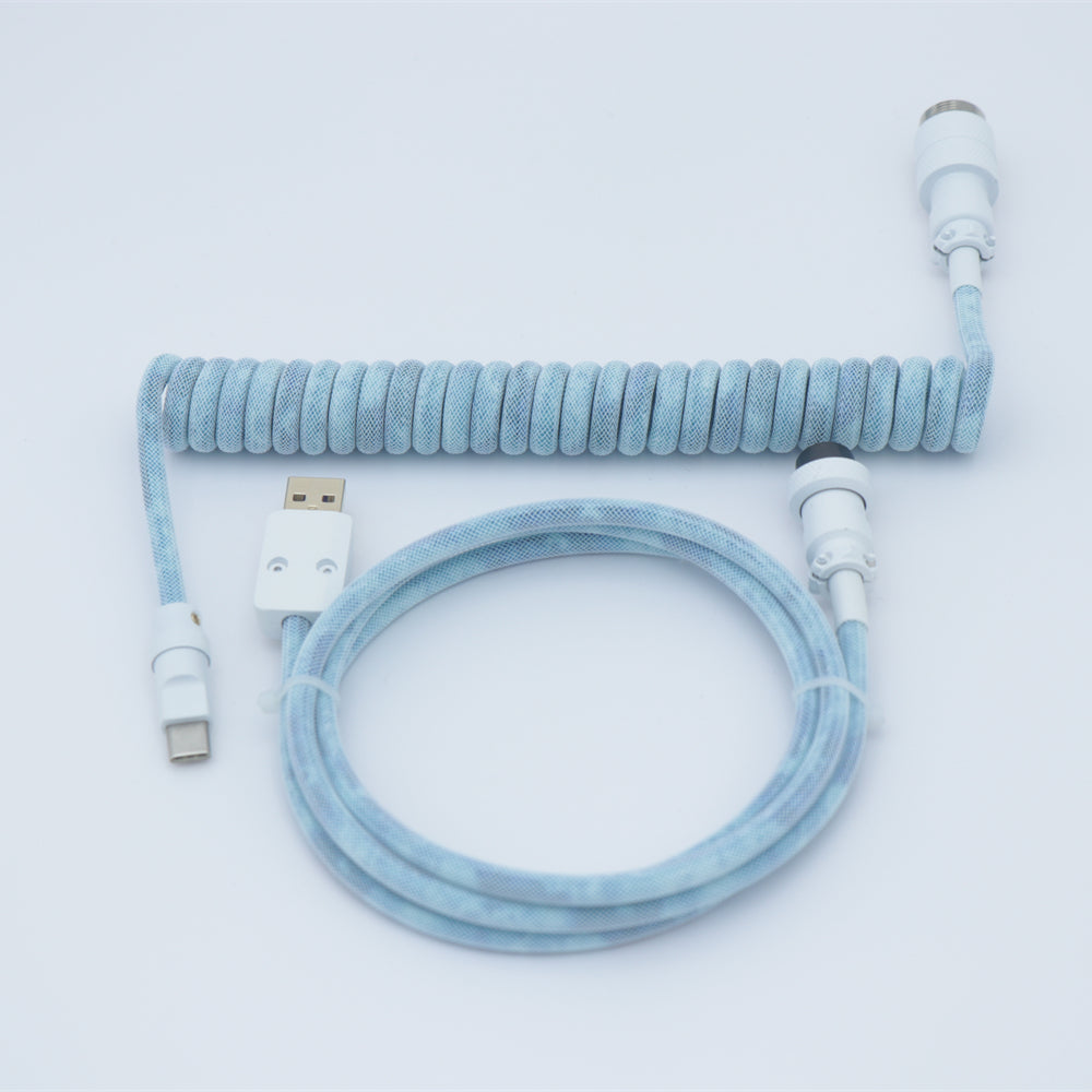YUNZII Mystery Bundles - Handmade Pastel Aviator Coiled Cable for Keyboard & Gaming Accessories | Perfect for Mechanical Keyboards, PC Setup, and Gift Giving