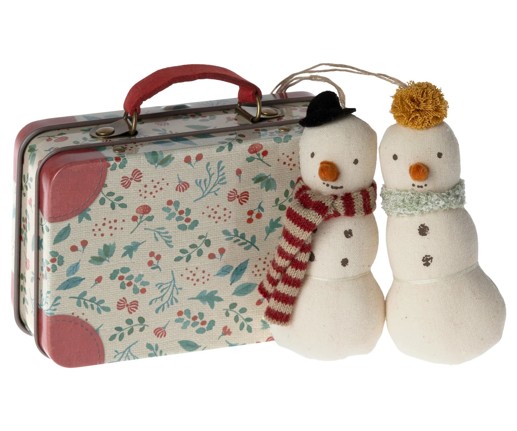 2 Pack Snowman Christmas Ornaments - Festive Holiday Decor for Tree, Home & Office - Perfect for Xmas Gifts & Winter Decorations