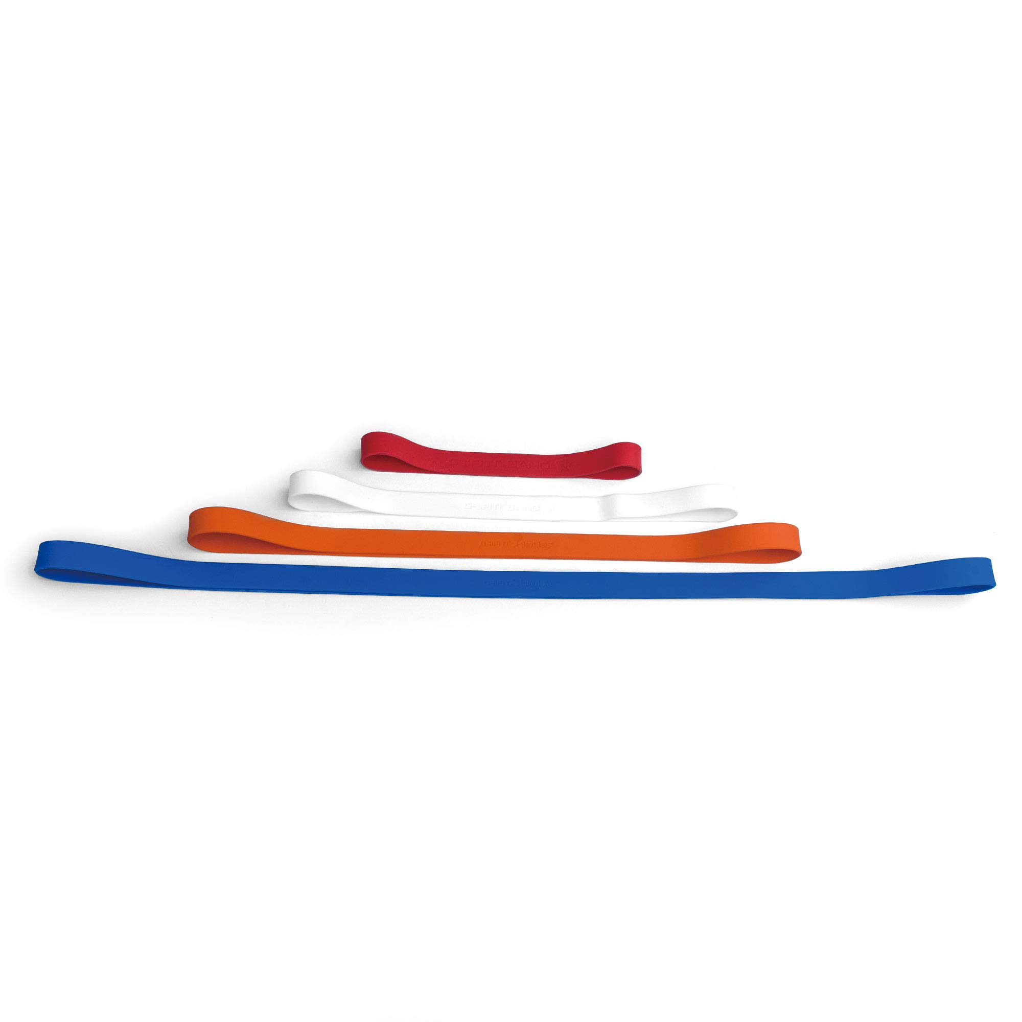 Grifiti Band Joes 12 18 24 36 Inch 4 Pack Durable Silicone Rubber Bands - Heat, Cold & UV Resistant for Cooking, Exercise, Art, Wrapping, Storage & Organization - Perfect for Kitchen, Office, Gym & Crafting