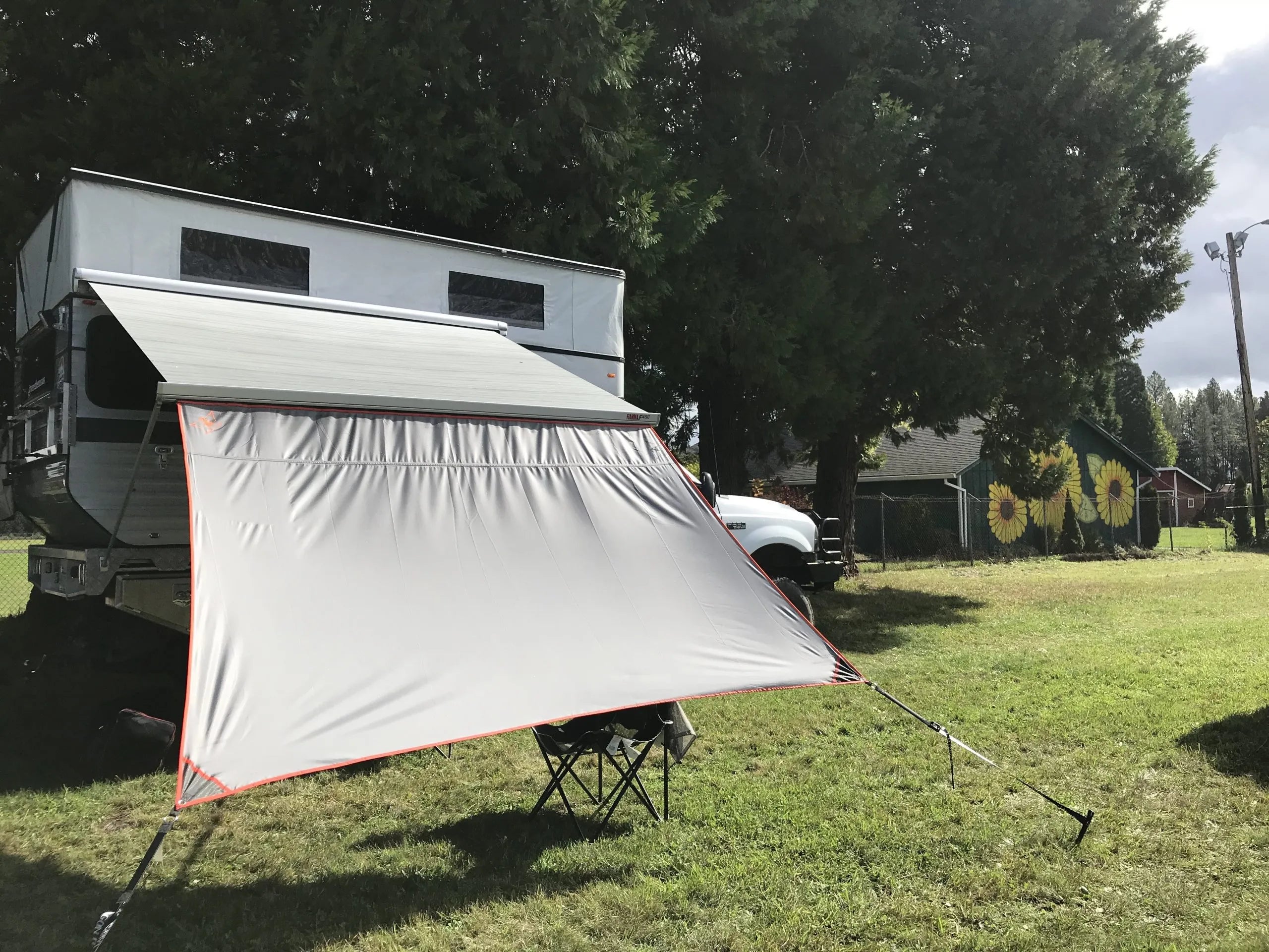 Dragon Fly Tarps Van Awning Extension - Waterproof RV Camper Awning Shade for Outdoor Camping, Picnics & Tailgating