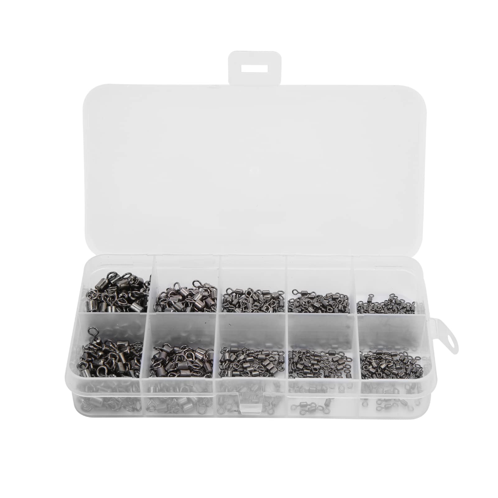 **CUTULAMO 500pcs High-Strength Fishing Swivels – Durable Saltwater & Freshwater Fishing Line Connectors for Anglers | Ideal for Bass, Trout, and Deep Sea Fishing**
