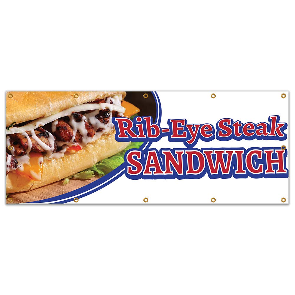 Premium Rib-Eye Steak Sandwich Banner 120