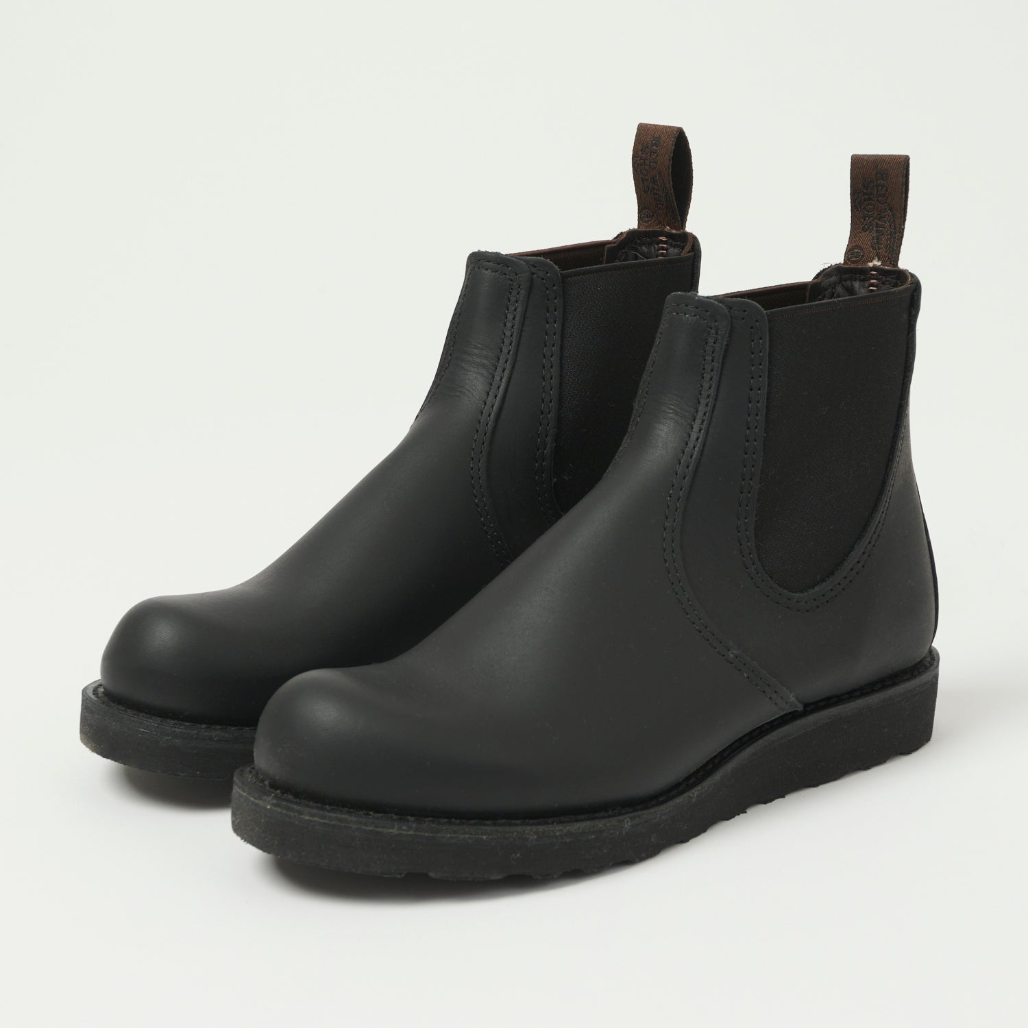 Red Wing 3194 Men's Chelsea Boot - Black Harness Leather Work Boots for Construction, Outdoor & Casual Wear