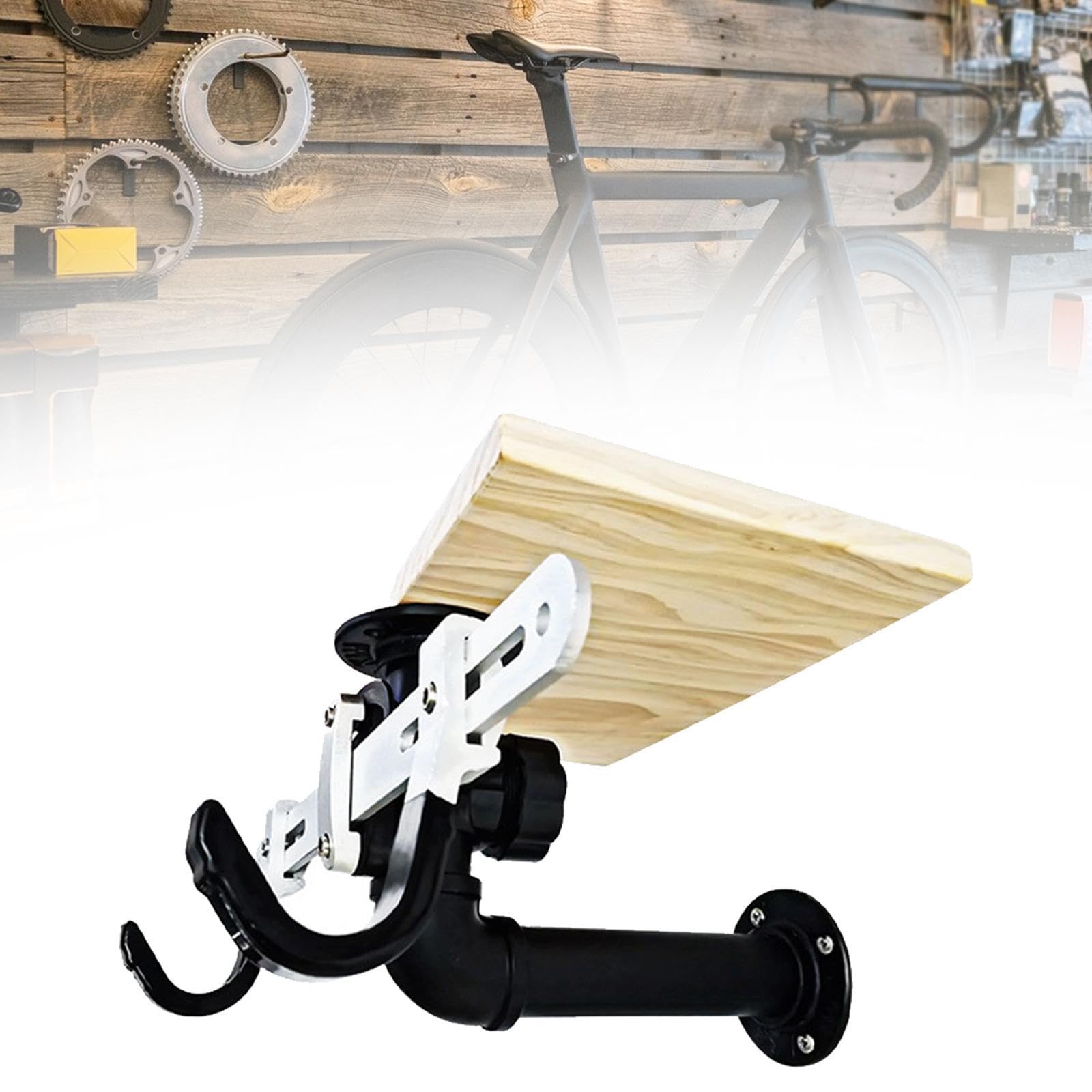 Colaxi Adjustable Bike Wall Mount Hanger - 360° Rotating Vertical Bicycle Storage Hook for Garage, Home & Office | Space-Saving Bike Display Stand for Sturdy Storage