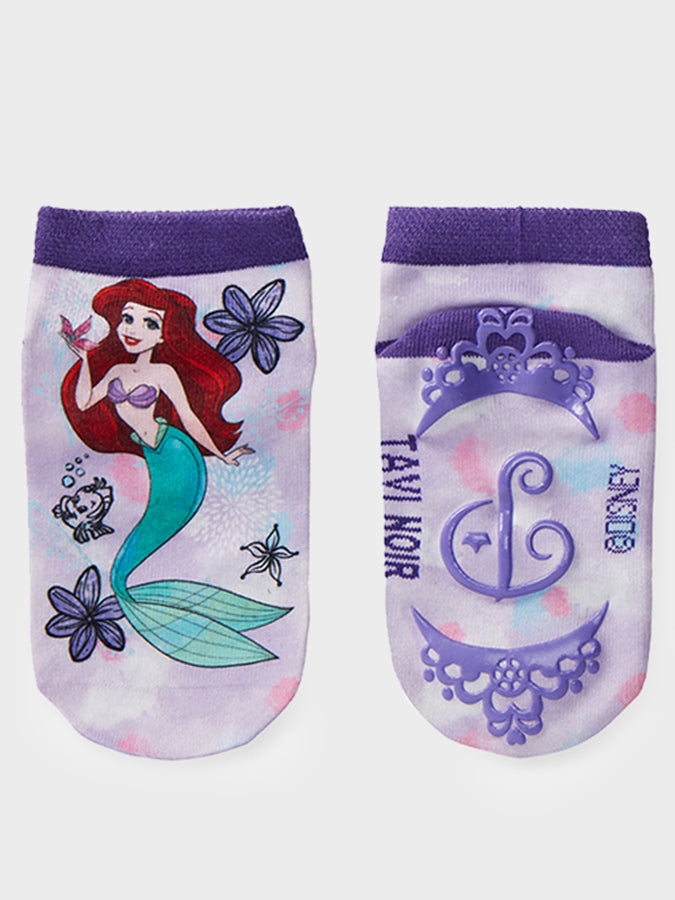 Disney Princess Kids Grip Socks 2 Pack - Non-Slip Toddler Socks for Girls - Perfect for Playtime, School & Home Activities
