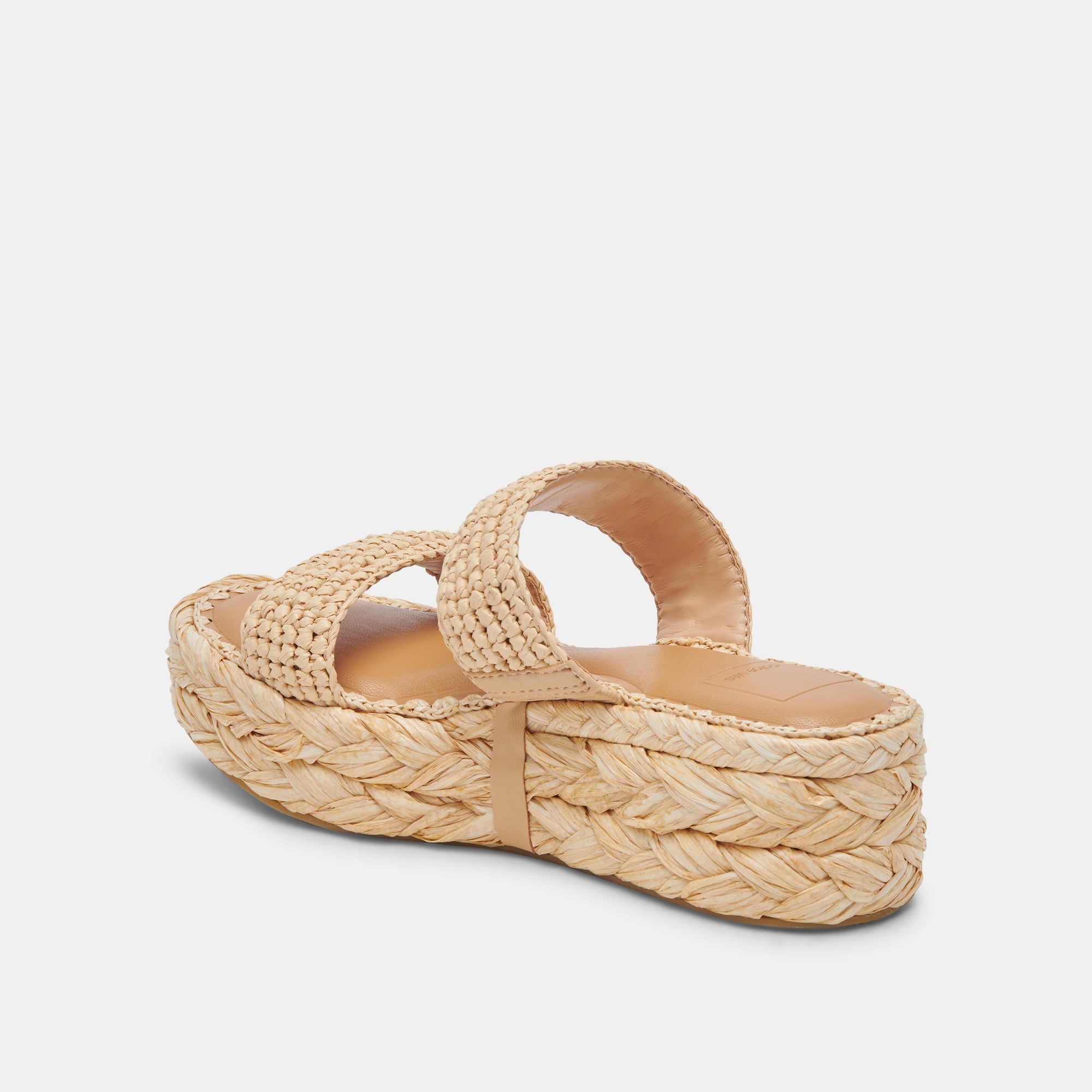 CORLA Women's Natural Raffia Sandals - Lightweight Comfortable Summer Beach Sandals for Women | Perfect for Vacation, Poolside, and Casual Outings