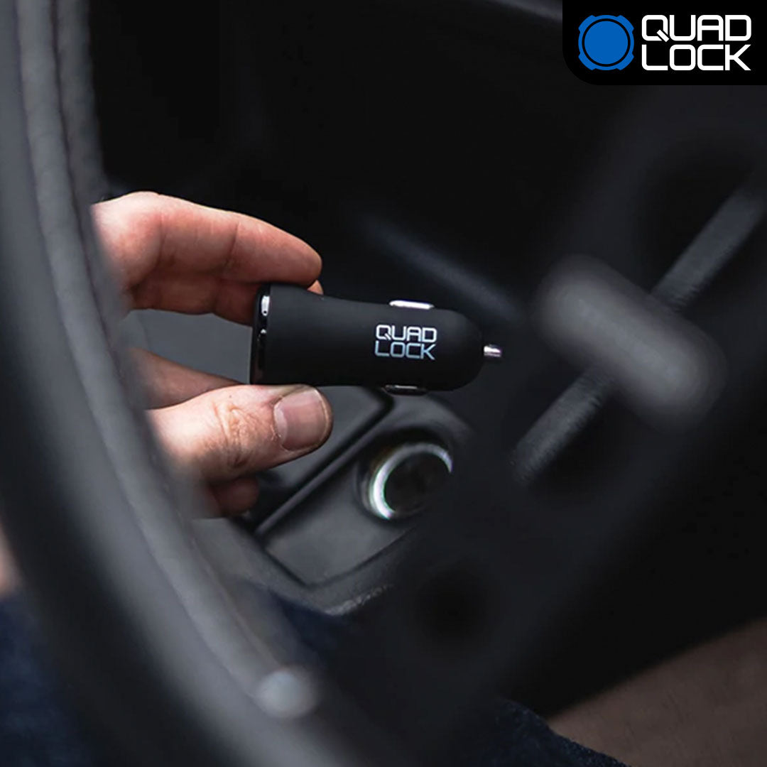 Fast Charging Dual USB 12V Car Charger Adapter - Quick Charge for iPhone, Android & More - Perfect for Road Trips & Daily Commutes