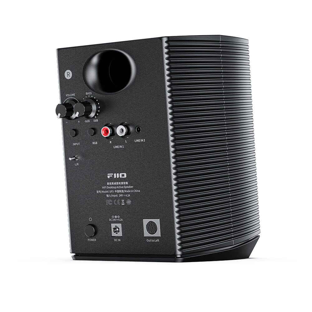 FiiO SP3 HiFi Active Desktop Speaker with AUX & RCA Input - Premium Sound for Home Office, Gaming, and Music Listening