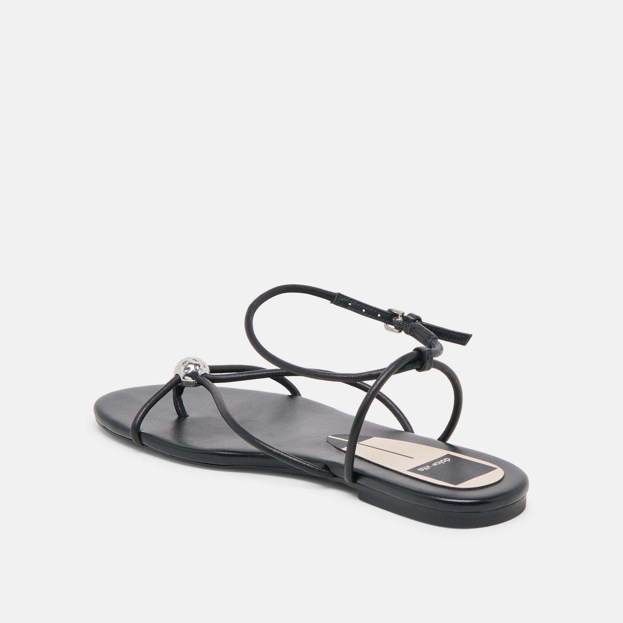 KENLEY Black Leather Sandals for Women - Comfortable & Stylish Summer Shoes for Beach, Walking, and Casual Outfits