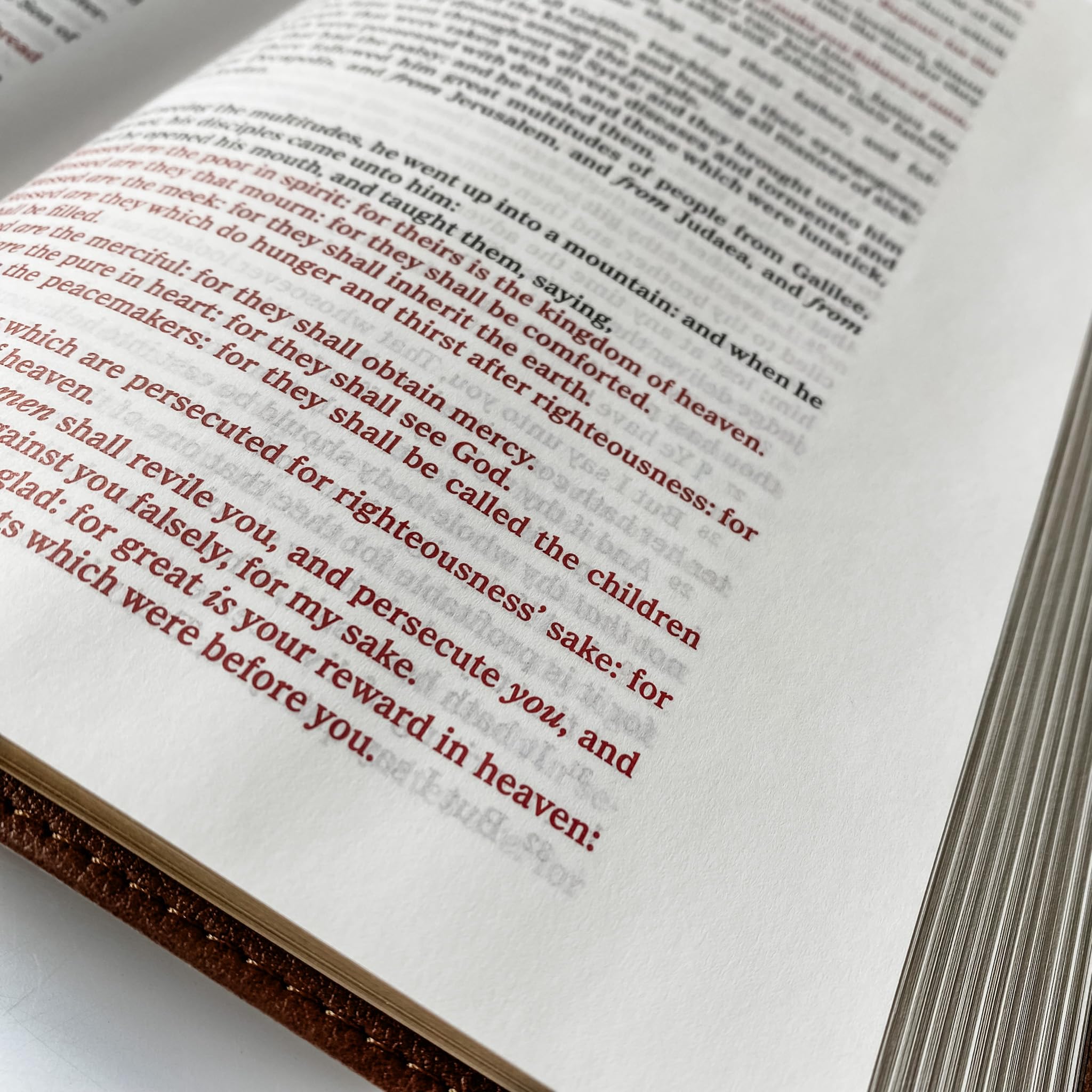 KJV Wide Margin Large Print Bible - Personalized Red Letter Edition for Gifting & Study