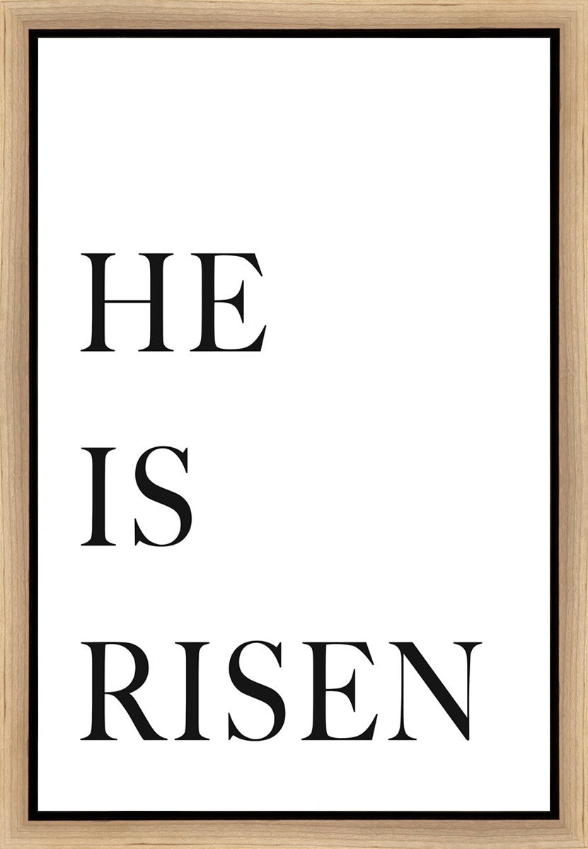 He is Risen Christian Wall Art - Gallery Wrapped Canvas Print for Home Decor, Church & Office - Inspirational Scripture Artwork for Easter, Christmas & Year-Round Faith Display