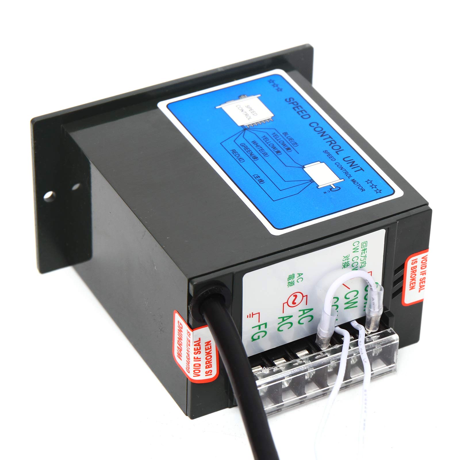 110V 90W High Torque AC Gear Motor with Speed Controller (0-13.5 RPM) - Single-Phase Electric Gear Reducer Motor 24Nm for Industrial Machinery, Conveyor Systems & Automation Equipment
