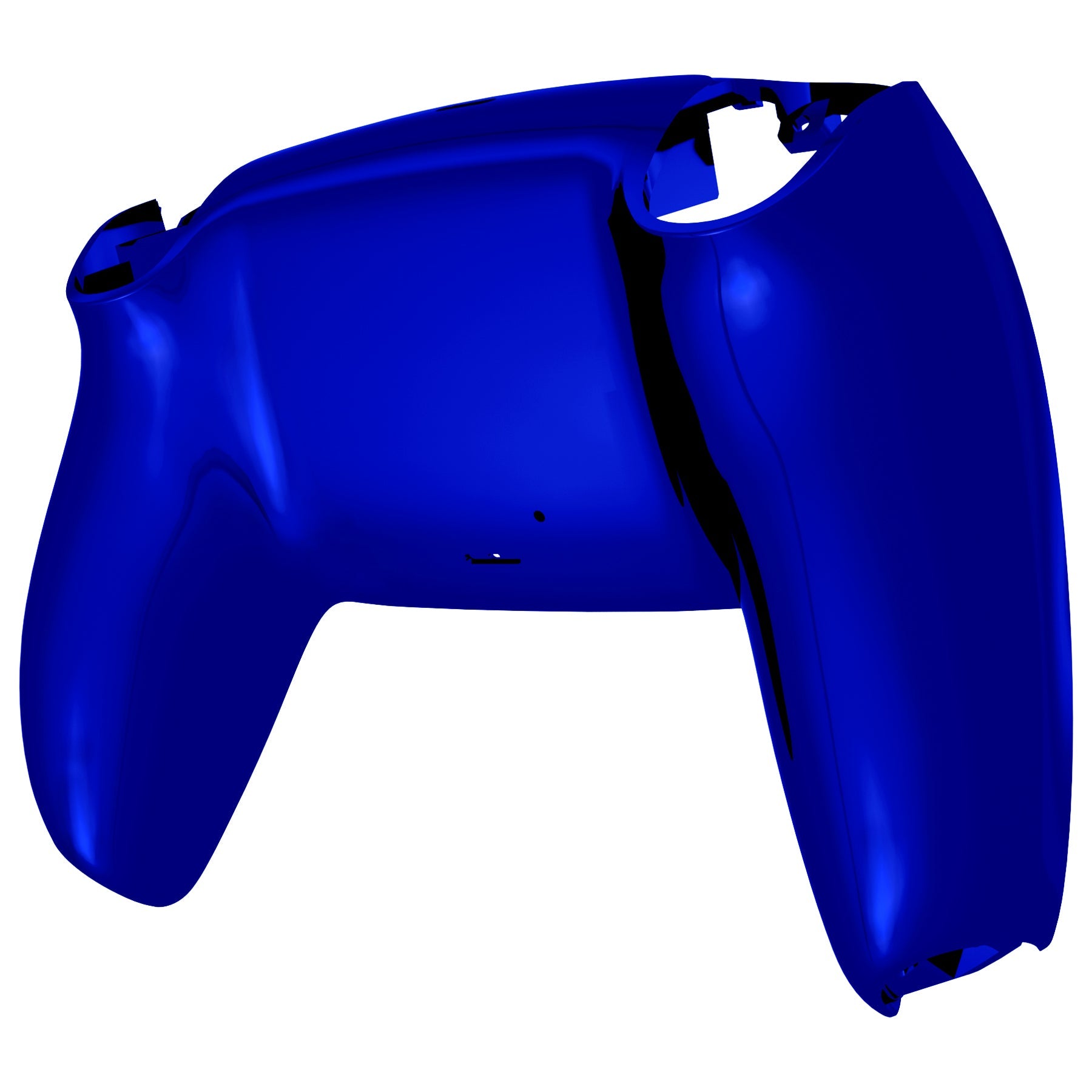 eXtremeRate Replacement Back Housing Bottom Shell for PS5 Controller BDM-010/020/030/040/050 - Chrome Blue Glossy | Custom Gaming Controller Parts for Enhanced Gaming Experience