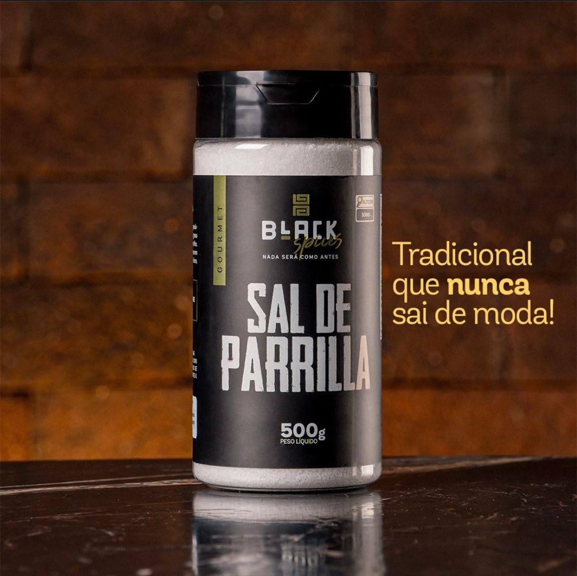Premium Black Spices Blend Parrilla Salt - Authentic Traditional Seasoning for Grilling, BBQ & Steakhouse Meals | Ideal for Backyard Cookouts, Camping & Outdoor Dining