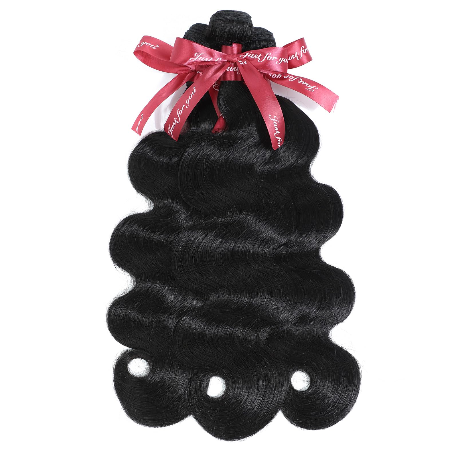 Cuckoo 20/22/24/26 Inch 4 Bundles 100% Unprocessed Virgin Brazilian Human Hair - Body Wave Bundles Natural Black Color for Weaving, Extensions & Styling - Perfect for Daily Wear, Parties & Special Occasions