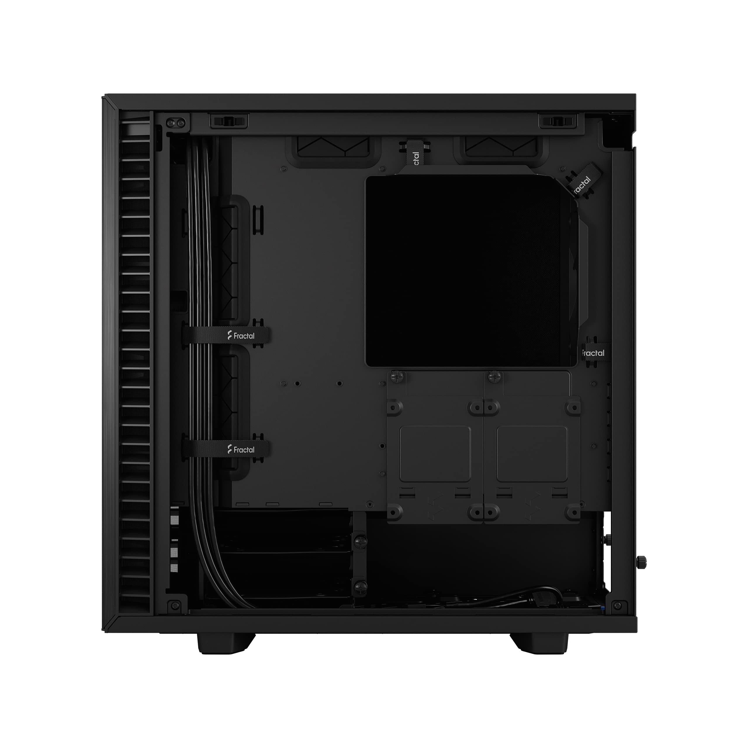 Fractal Design Define 7 Mini Black Micro ATX PC Case - Brushed Aluminum/Steel, Silent Mini Tower Computer Chassis for Home/Office/Gaming Workstation
