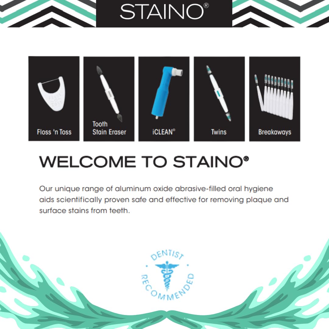 Staino Py·Co·Twin Dual Ended Interdental Brush with Extended Handle - Oral Care Dental Tools for Teeth Cleaning (Tapered Brush, Jumbo Size, 72-Pack) - Perfect for Travel, Braces & Gum Health