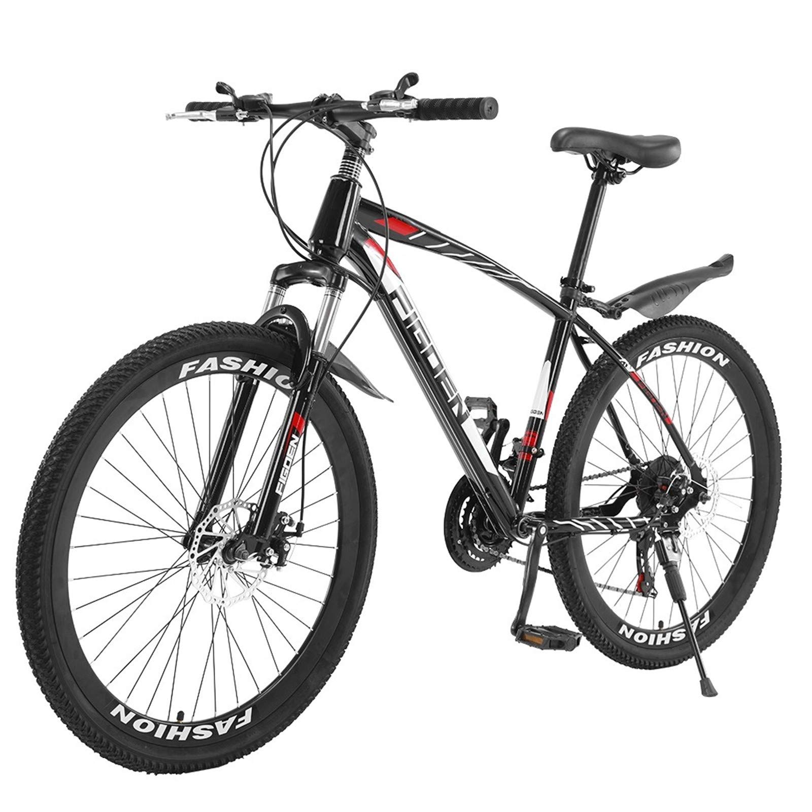 26 Inch High Performance Carbon Steel Mountain Bike - 21 Speed, Full Suspension, Lightweight for Women & Girls (14 Inch) - Perfect for Trail Riding, Commuting & Outdoor Adventures