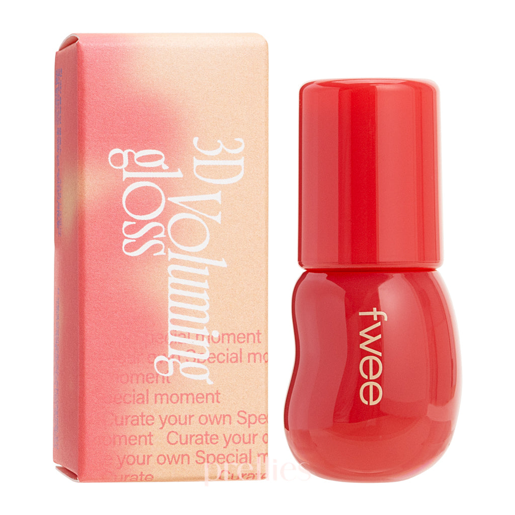 Fwee 3D Volumizing Lip Gloss 5.3g (02 Coral Sorbet) - Plumping, Hydrating & Shiny Lip Gloss for Daily Wear, Date Night & Special Occasions