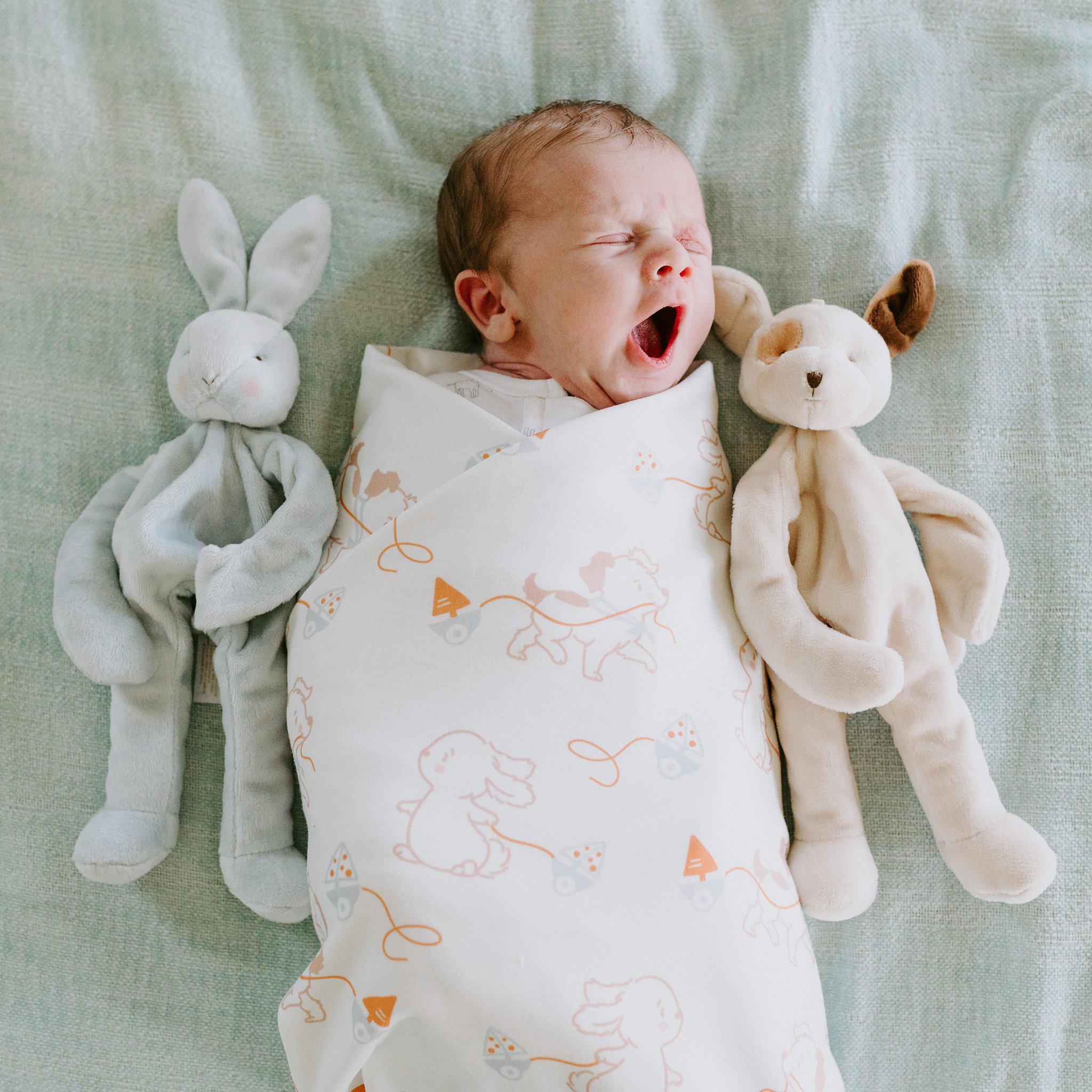 Retired Skipit & Bud Receiving Blanket - Soft Baby Swaddle Blanket for Newborns & Infants - Perfect for Nursery, Gift, and Travel
