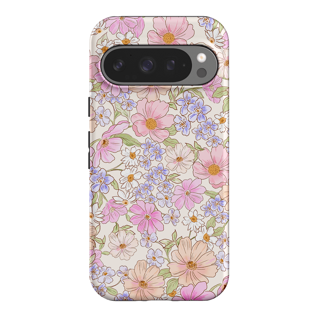 Lillia Flower Phone Case for iPhone 15 14 13 12 Pro Max XR XS - Floral Design Protective Cover with Shockproof Bumper - Perfect for Women Girls Gift, Travel & Daily Use