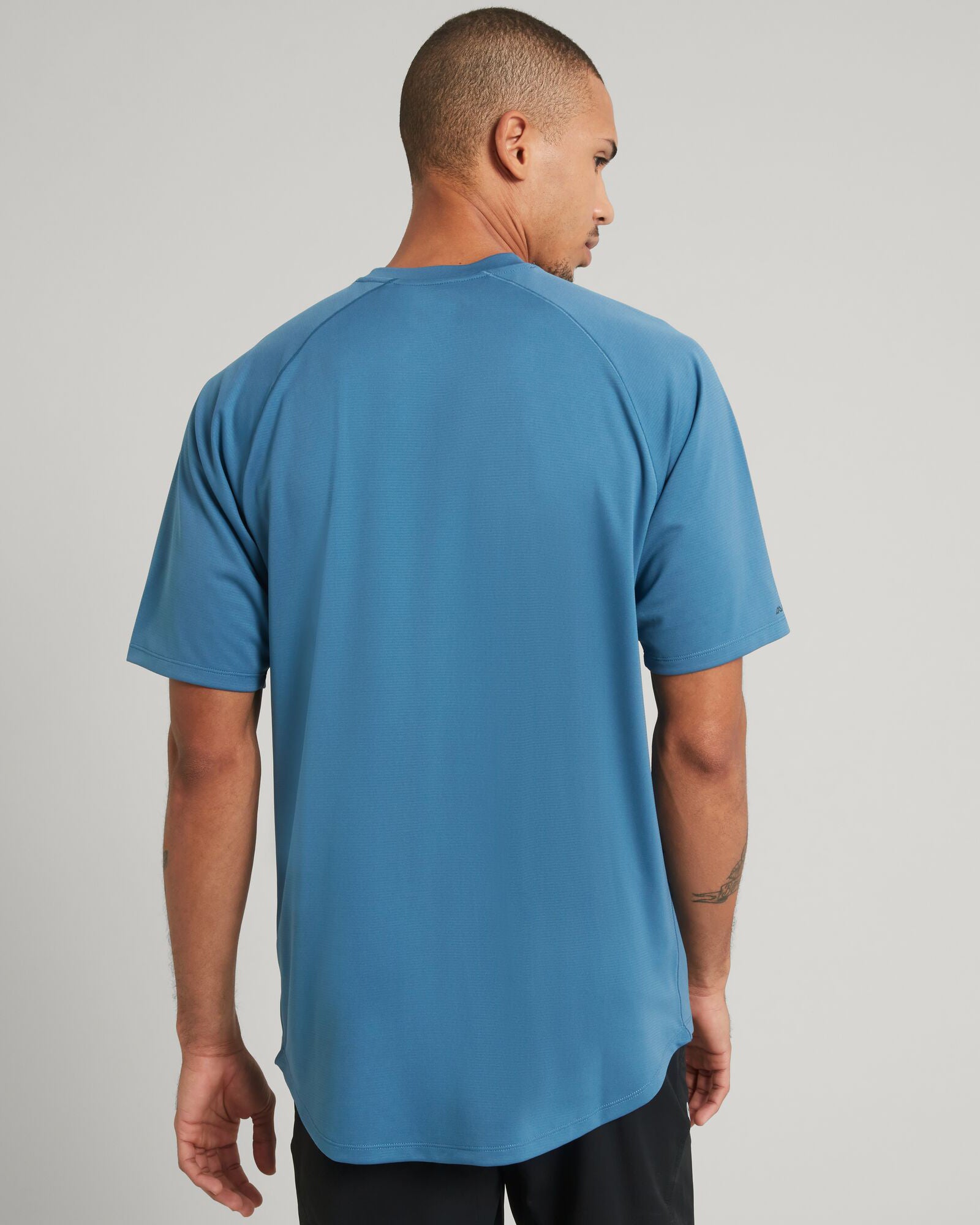 Men's SUN Stopper Short Sleeve T-Shirt - Steel Blue | UV Protection & Breathable Fabric for Outdoor Activities & Summer Wear