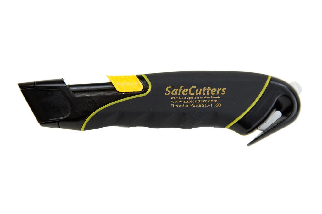 SC-1160 Nummo Safety Knife - Retractable Utility Cutter for Packaging, Crafts & DIY Projects | Ergonomic Design for Warehouse, Office & Home Use