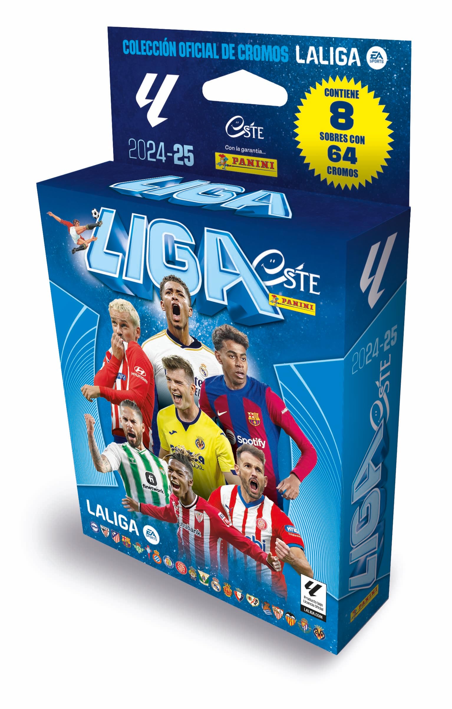 Panini Liga Este 2024-2025 Ecoblister - 8 Blue Soccer Trading Card Packs (004987kbe8) | Collectible Sports Cards for Fans & Trading Enthusiasts
