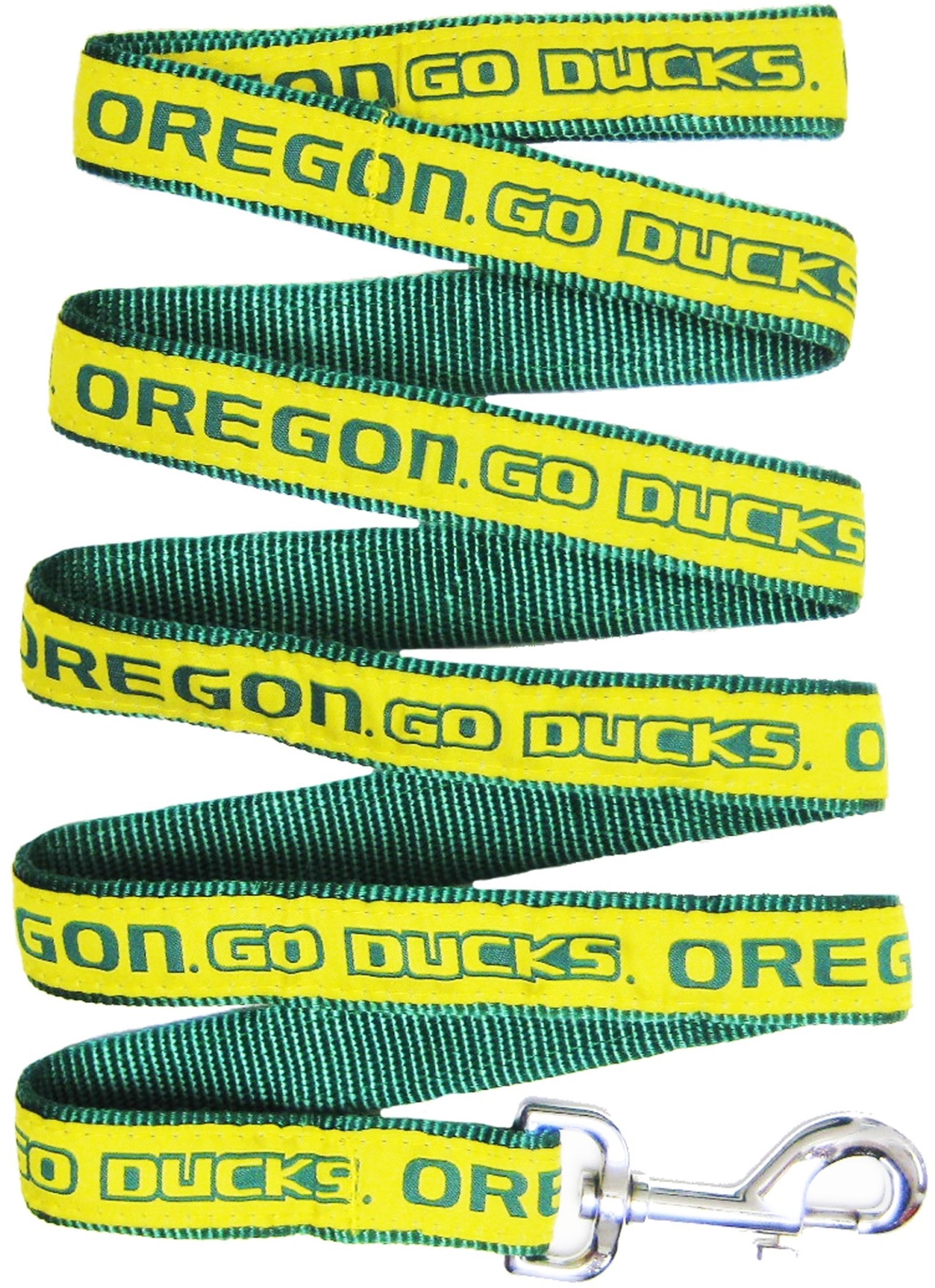NCAA Licensed Oregon Ducks Pet Leash - Medium Size Shiny Colorful Dog & Cat Leash for Walking - Perfect for Game Day, Campus Visits & Duck Fans