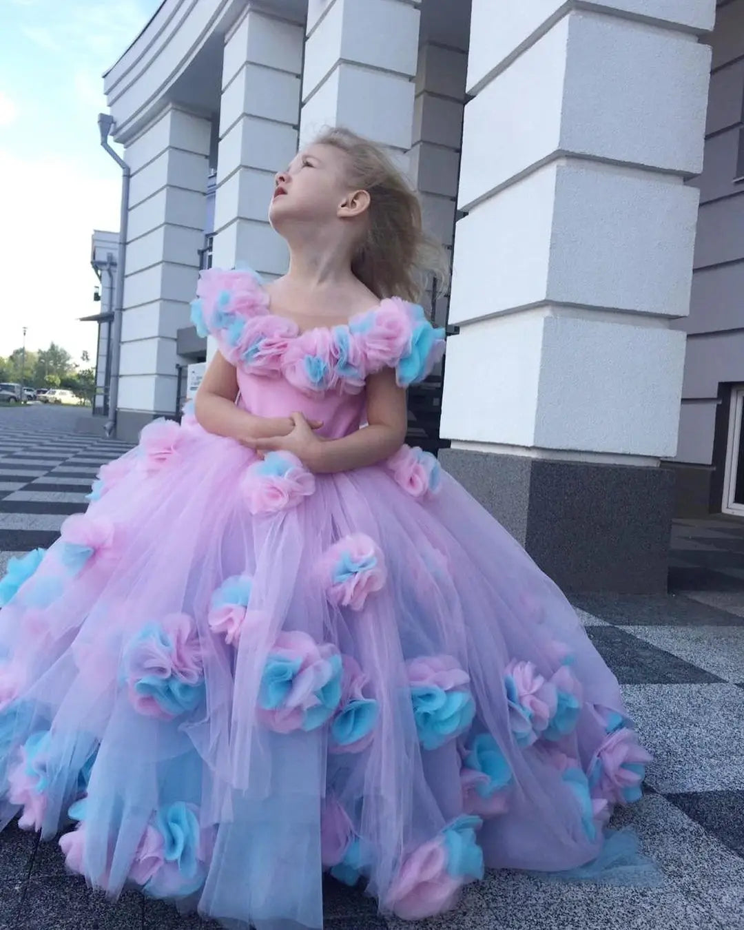 Magical Unicorn Flower Girl Dress for Princess Birthday Party - Perfect for Weddings, Pageants & Special Occasions