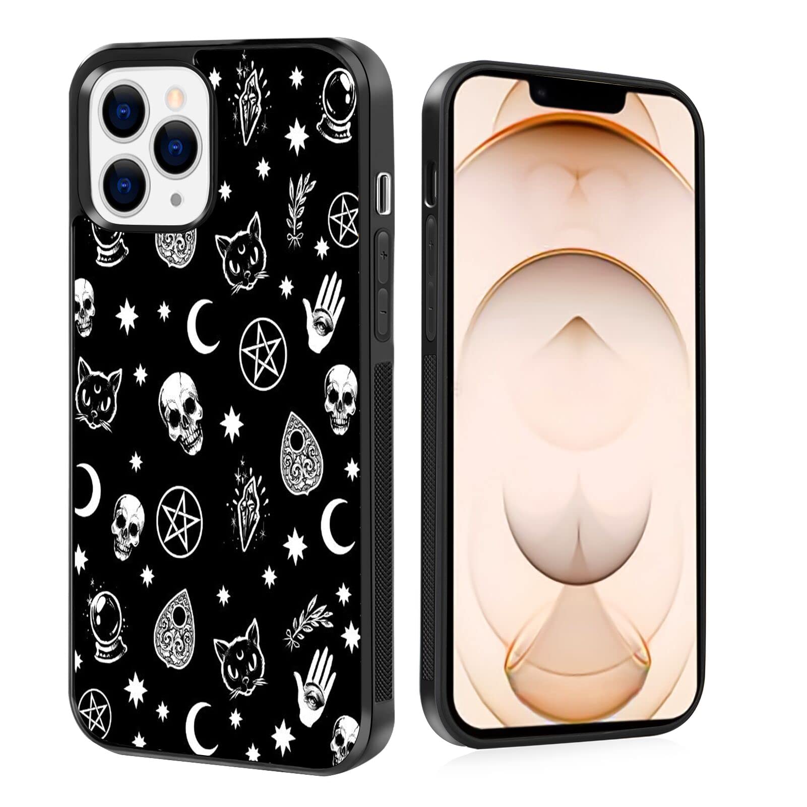 Witch Art Pattern Shockproof Protective Hard PC Phone Case for iPhone 13 Pro Max - Lightweight Soft Bumper Cover for Everyday Use, Travel & Outdoor Activities