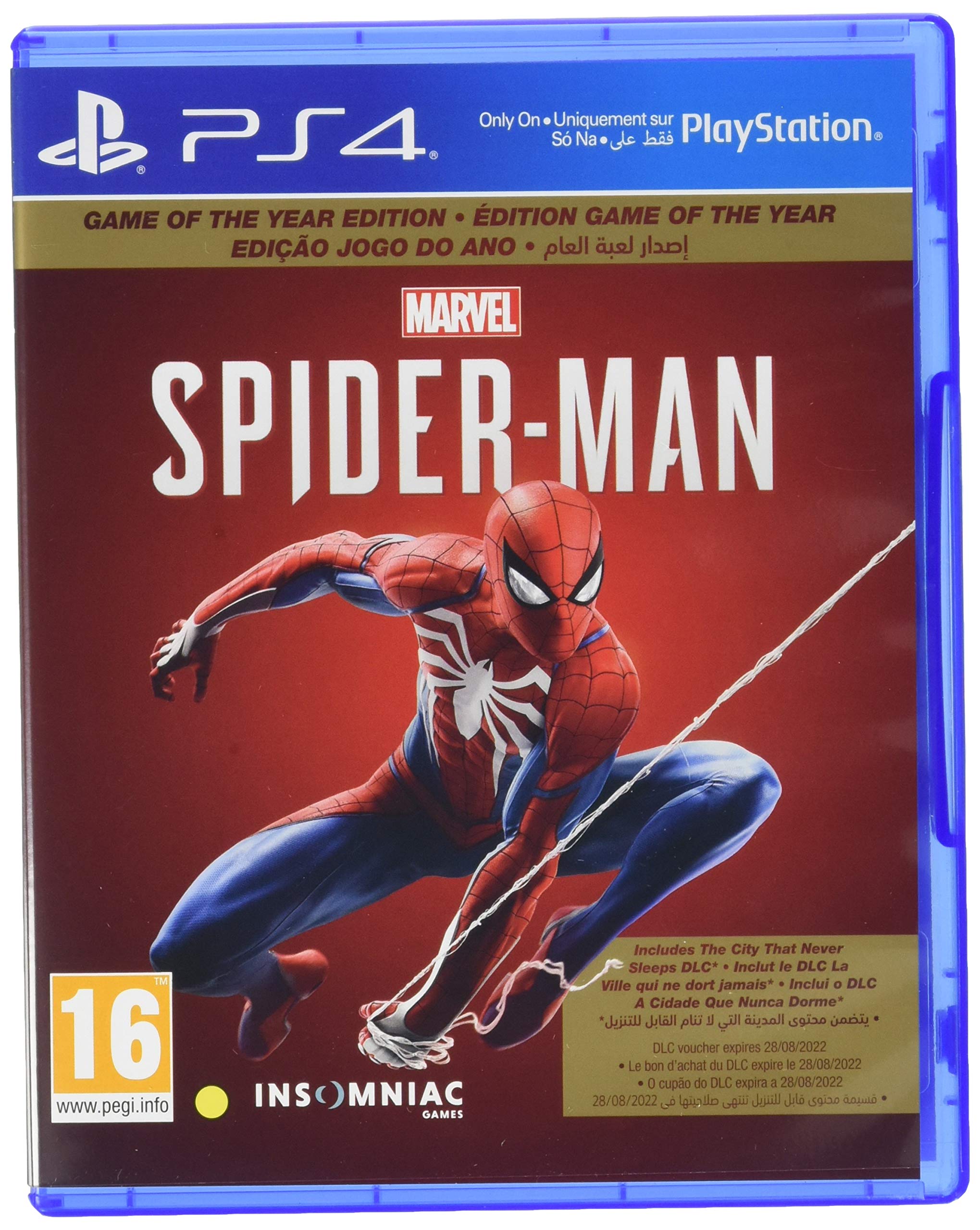 Spider-Man Game of the Year Edition - PlayStation 4 (UK/Arabic Version) | Action-Adventure Superhero Game for PS4 | Perfect for Marvel Fans & Action Game Lovers
