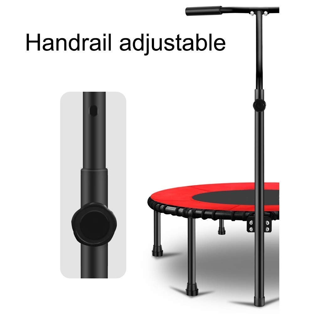 Oval Fitness Trampoline for Kids & Adults - 100Cm Quiet, Safe Bounce with Premium Bungees for Cardio Workout | Durable Home Gym Equipment for Indoor Exercise & Family Fun