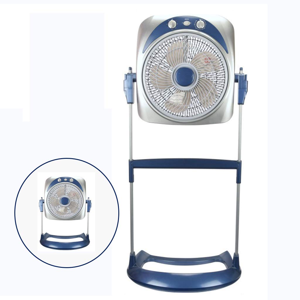 3-Speed 90° Oscillating Pedestal Fan with Mechanical Control - 5-Blade Quiet Standing Fan for Home, Office & Student Use - Adjustable Height Floor Fan with Rotation for Cooling & Air Circulation