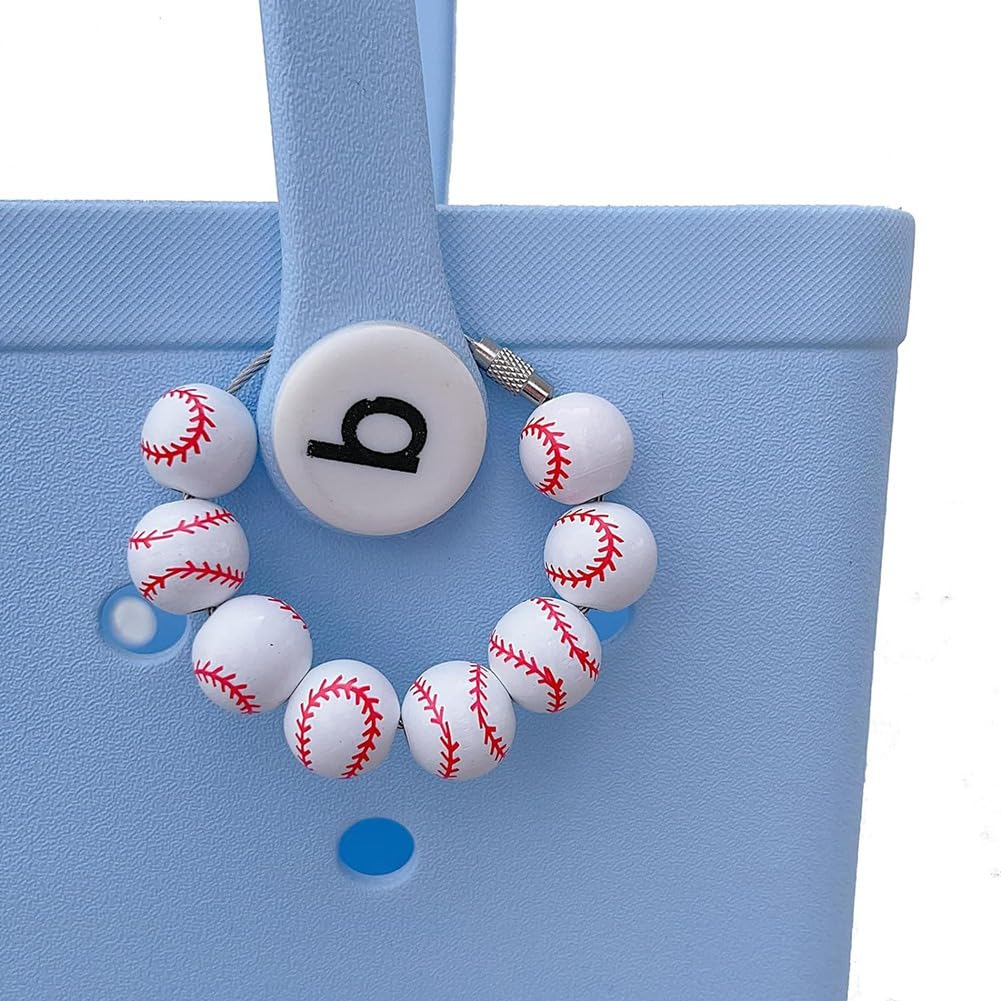 Tovmekdjn Wooden Sports Charms for Jewelry Making - Natural Wood Beads Accessories for Simply Southern Bracelets & Beach Tote Bags - Yellow DIY Craft Beads for Athletes, Sports Fans & Summer Outings